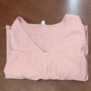Light Pink Patterned Blouse